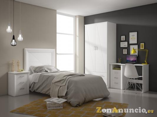 DORMITORIO JUVENIL LACADO NUEVO DE FABRICA